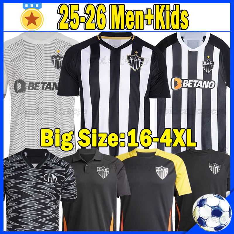 XXXL 4XL 2024 2025 2026 Atletico Mineiro Soccer Jerseys RONY CUELLO BERNARD DEYVERSON 24 25 26 G.SCARPA JR SANTOS ALONSO Football Shirts Men Women Uniforms Kids kits