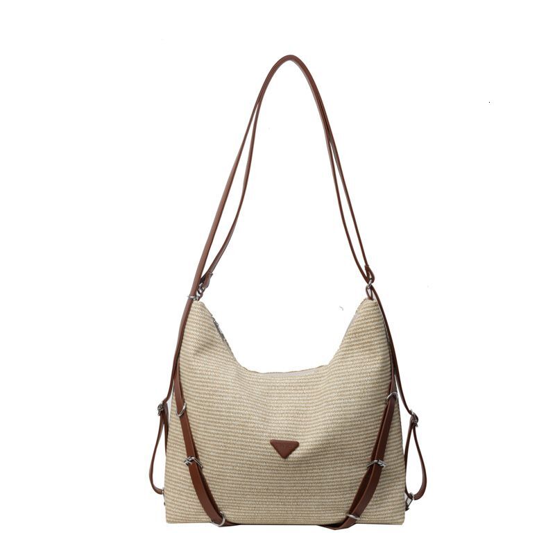 Ladies Beach Bag Straw Summer Bags Women, Large Woven hot Backpack, Single Shoulder Design - Perfect for Vacation & Daily Use