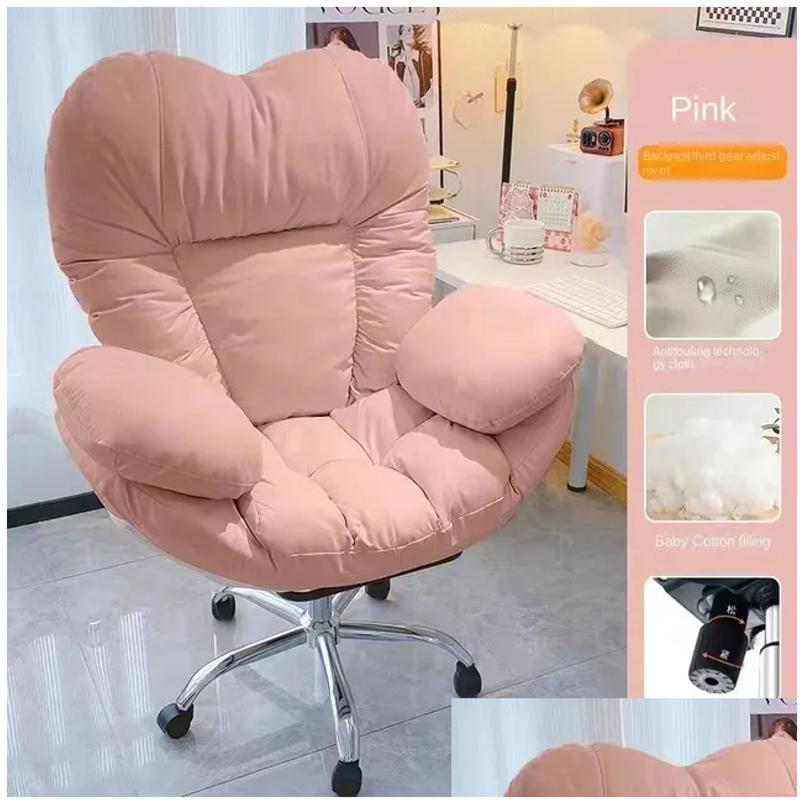 Other Furniture Lazy Silla Game Sofa Chair Office Home Study Bedroom Lifting Rotating Adjustable Widened Cushion With Foot Rest Drop D Otcvg