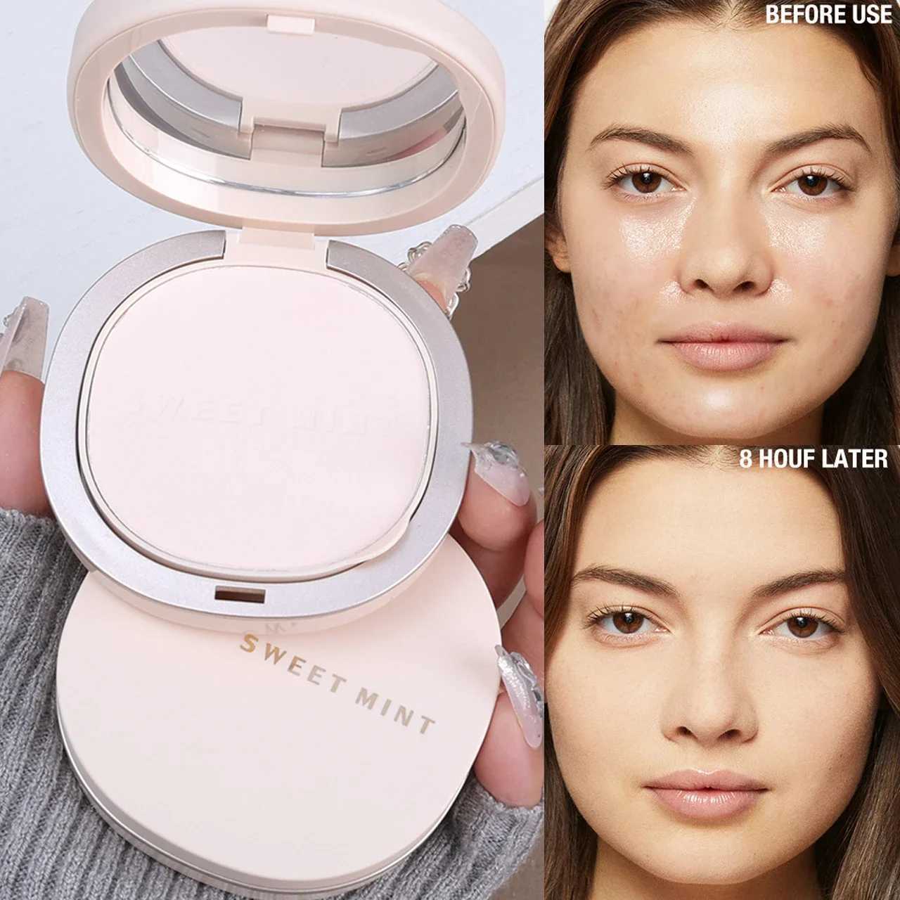 Transparent Pressed Powder Waterproof Lasting Oil Control Full Coverage Face Compact Setting Powder Makeup Foundation CosmeticsXJ250224