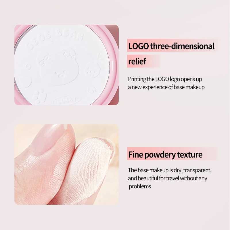 Gege Bear Light Set Powder Matte Brightness Skin Tone Durable Makeup No Flying Powder Makeup Touch EasyXJ250224