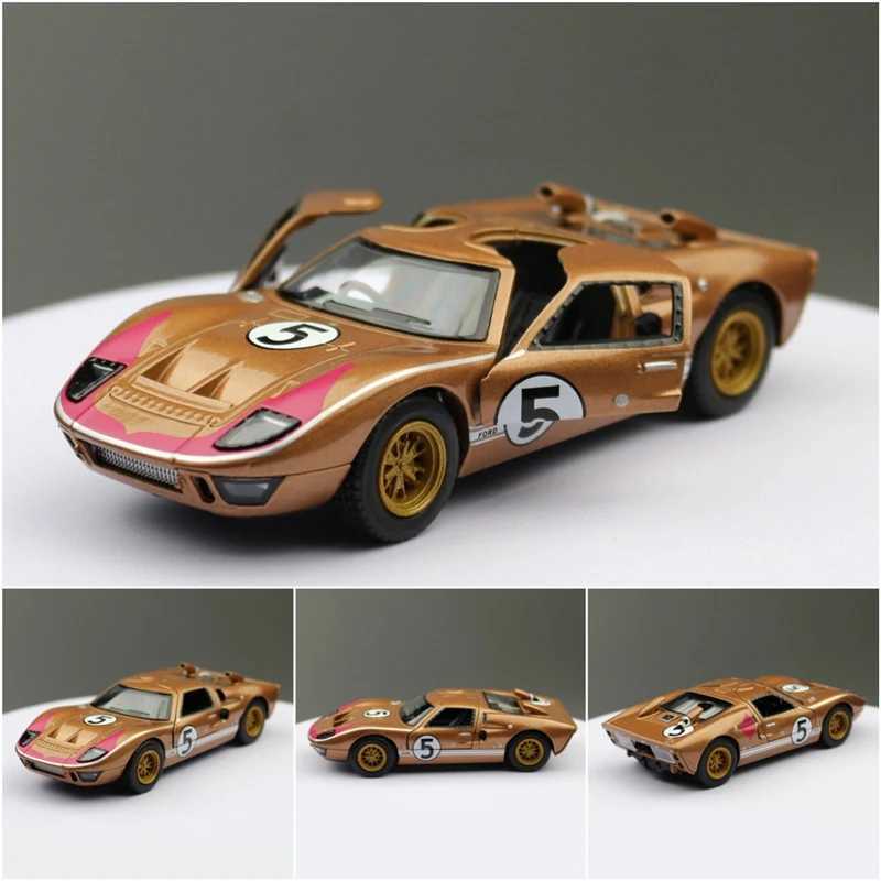 1 32 1966 Ford GT40 alloy sports die-casting metal toy track racing car model silation series childrens gift Free shipping