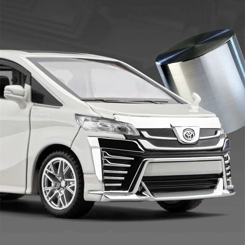 1 32 VELLFIRE Alphard MPV Alloy Diecasts Metal Toy Vehicles Car Model Sound and Light High Silation Kids Gift Free shipping