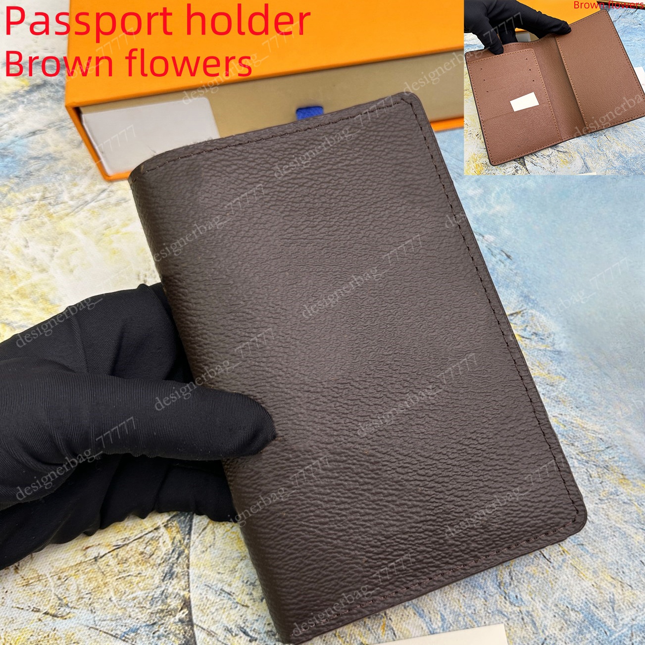 designer passport holder multi-function credit card holder wallet male and female ID card protective case Essential for travel and daily travel with box