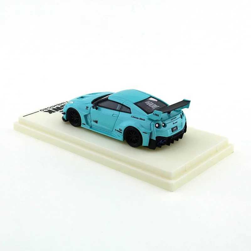 TIME MICRO 1/64 Nissan GTR3.0 Blue Car Alloy Motor Vehicle Diecast Metal Model Kids Xmas Gift Toys for Boys Free shipping