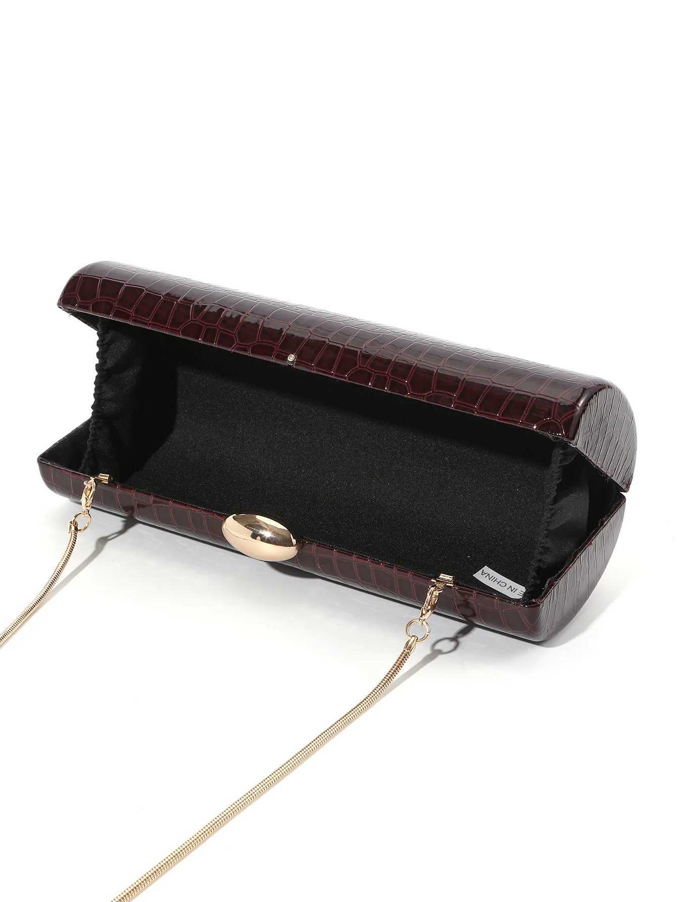 Luxury Leather Evening Bag For Women Baguette Handbag Purse Wedding Dress Party Banquet Clutch Bags Female Shoulder Bag Z250220