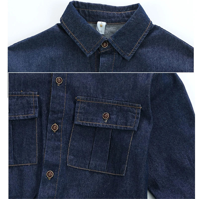 Spring Autumn Baby Boys Blue Cowboy Sport Suit Children Solid Color Denim Jacket CoatJeans Long Pants Two-piece Set 250224