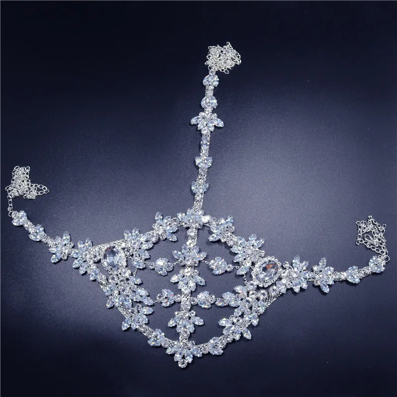 Handmade Crystal Half Face Jewelry Cosplay Party Props Girl Birthday Gift 250222 - view 6