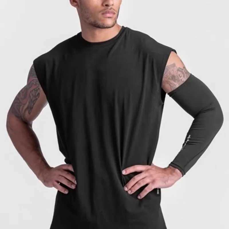 Men's Tank Tops Mens Summer Casual Tank Top Man Gym Fitness Quick Dry Running Sleeveless Shirt Sports Undershirt Vest Male Bodybuilding Clothing 