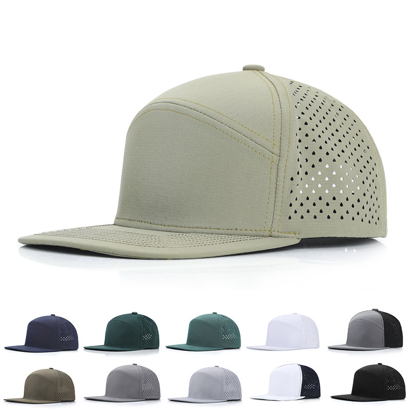 Mens Hat Snapback Summer Caps Quick Drying Waterproof Perforated Fashion Breathable Sun Visor