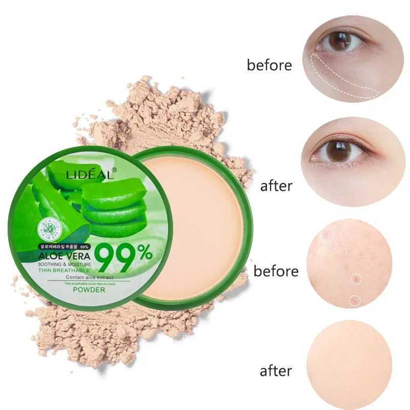 99% Aloe Vera Softening Powder Waterproof Moisturizing Concealer Foundation Fixed Make Up Oil Control Setting Powder CosmeticsXJ250224