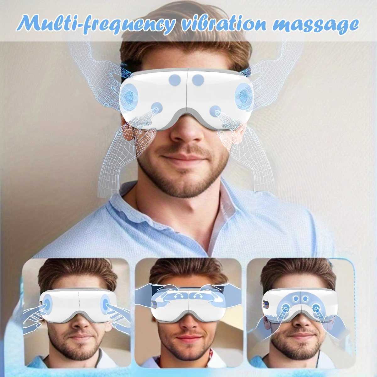 Eye MaskHeat Eye MassagerEye Mask MassagerEye careMusic EYE massagerAirbag Vibration MassageEYE Relax Reduce Eye StrainXJ250224