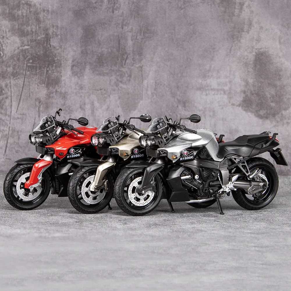 1 12 R1800C Alloy Motorcycle Model Diecasts Metal Vehicle Moto Autocycle Shock-Absorber Off-Road Auke Collection Toys Free shipping