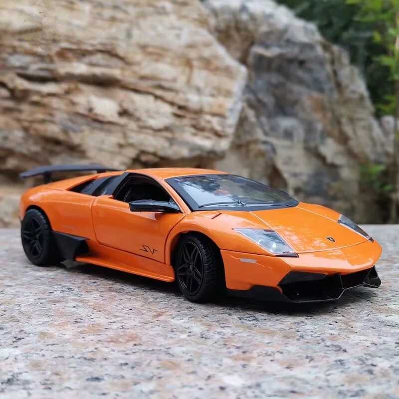 1 18 Murcielago Alloy Sports Car Model Diecasts Metal Super Racing Car Vehicles Model Simulation Collection Childrens Toys Gifts Z250224