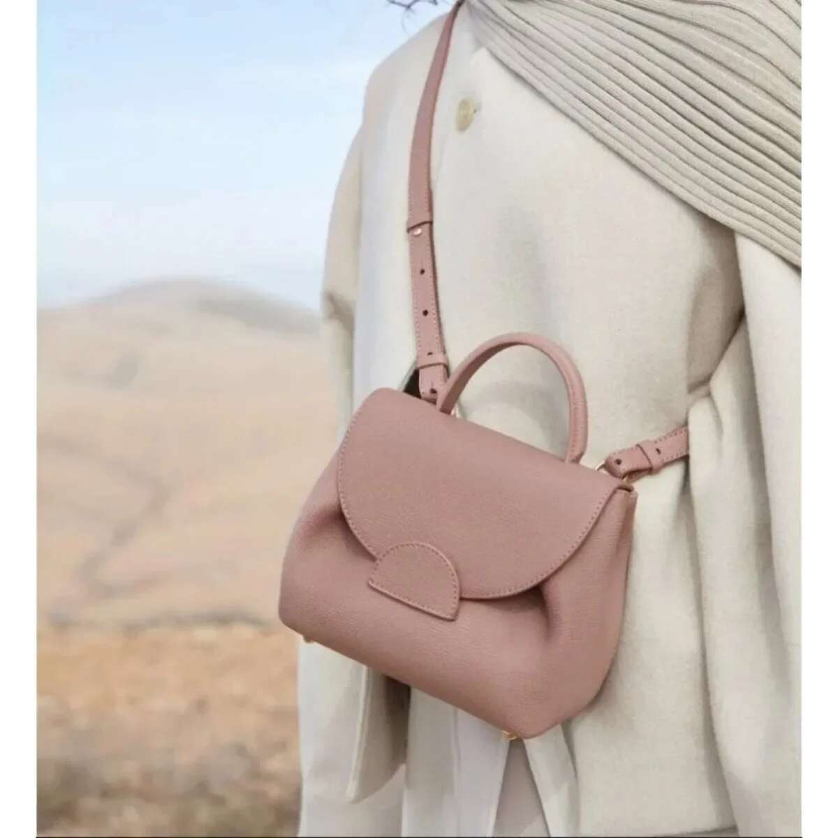 Brand 2025 French Contrast Litchi Pattern Handbag Backpack Crossbody Women Niche Single Shoulder Bag Commuting Gift