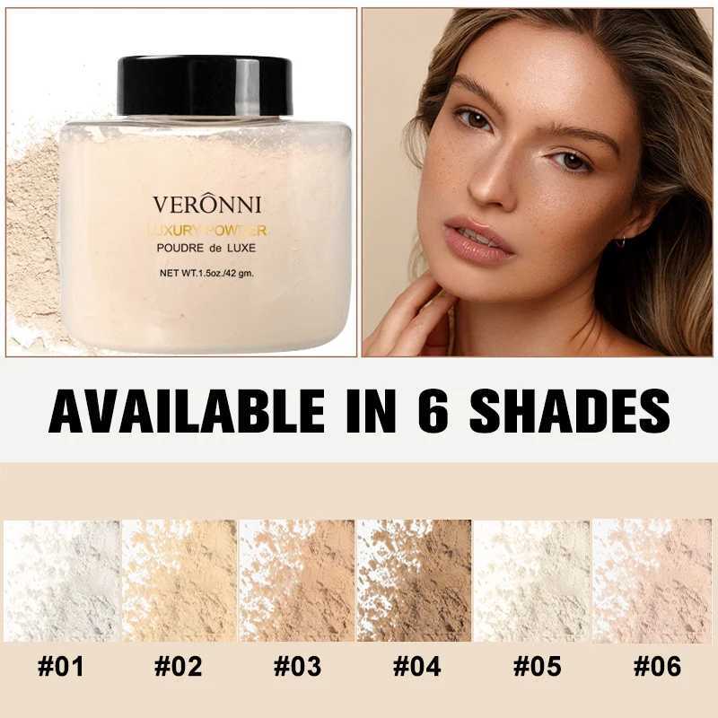 6 Colors Oil-control Banana Loose Powder Waterproof Long-lasting Full Coverage Face Compact Setting Powder Makeup CosmeticsXJ250224