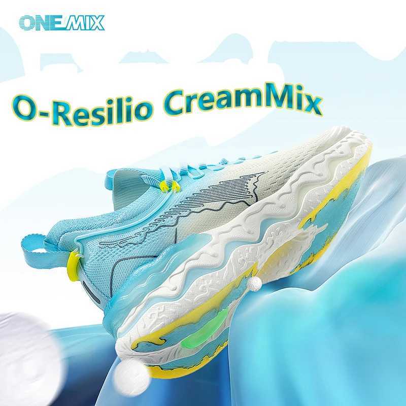 ONEMIX 2024 New Style Color O-Resilio CreamMix Road Running Shoes for Man Lightweight Cushioning Men Training Outdoor SneakersC250304
