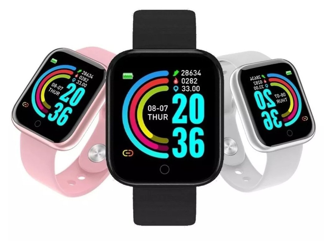 Multifunctional Smart Watch Men Women Bluetooth Connected Phone Music Fitness Sports Bracelet Sleep Monitor Smartwatch D20 is the same as the Y68