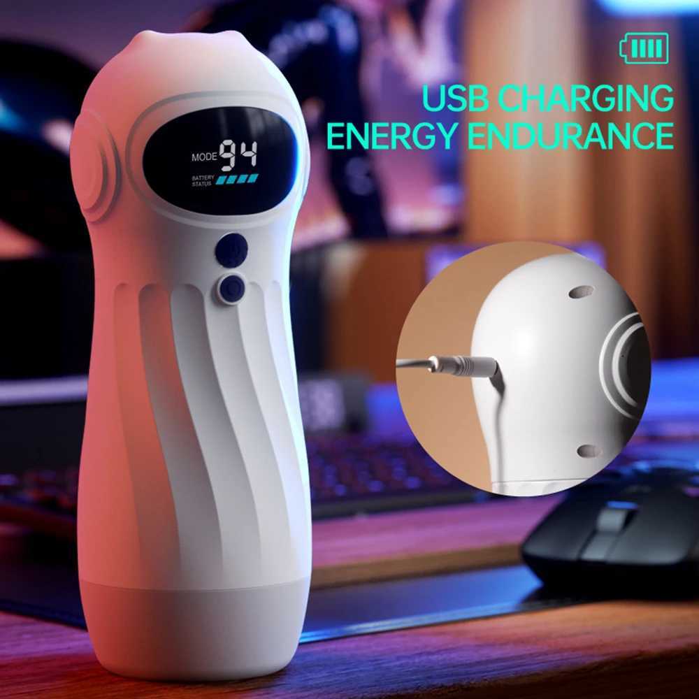 APP Remote Automatic Sucking Male Masturbator Cup Real Vagina Vibration Blowjob Masturbation Heated Sex Manes Toys For ManW250224