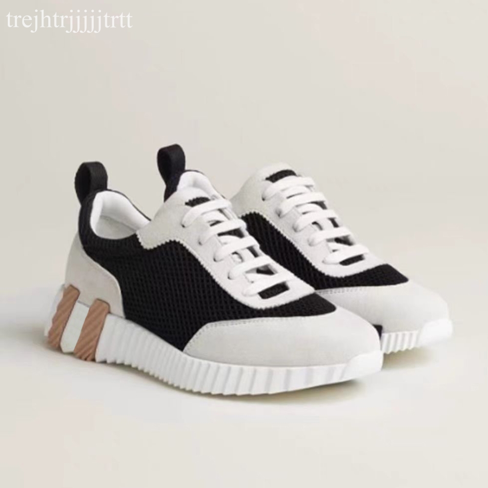 Couple Loafers Casual Lace-Up Shoes calfskin patchwork suede Luxury Men Shoes Women Round Toe Outdoor Sports Leisure Shoes designers Unisex Running Shoes