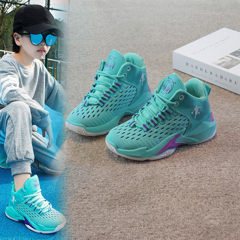 Boys Girls Basketball Shoes Breathable Soft Soled Casual Sneakers for Toddler Kids Running Shoes Trainers Sizes US12C-US7Y 000604