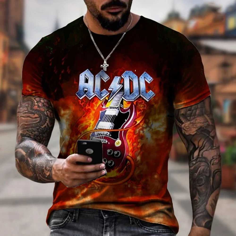 Summer Hip Hop 3D Short Sleeve Casual Comfortable T-shirt Personalized Fashion Trend Rock Music 3D Printed T-shirt W250224