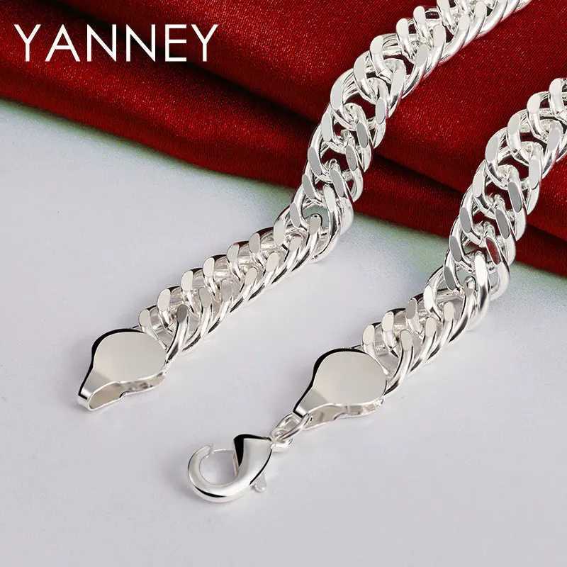 10MM 925 Sterling Silver 20/24 Inches Snake Chain Necklace For Men Wen Fashion Hip Hop Charm Gift Jewelry Wedding X250224