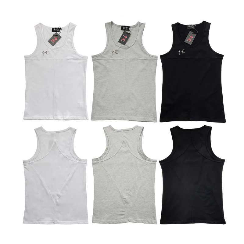 Men's Tank Tops Retro Solid Color Thug Club Vest Metal Star Moon Simple Design Summer Leisure Breathable THUG CLUB Tank Tops z250223