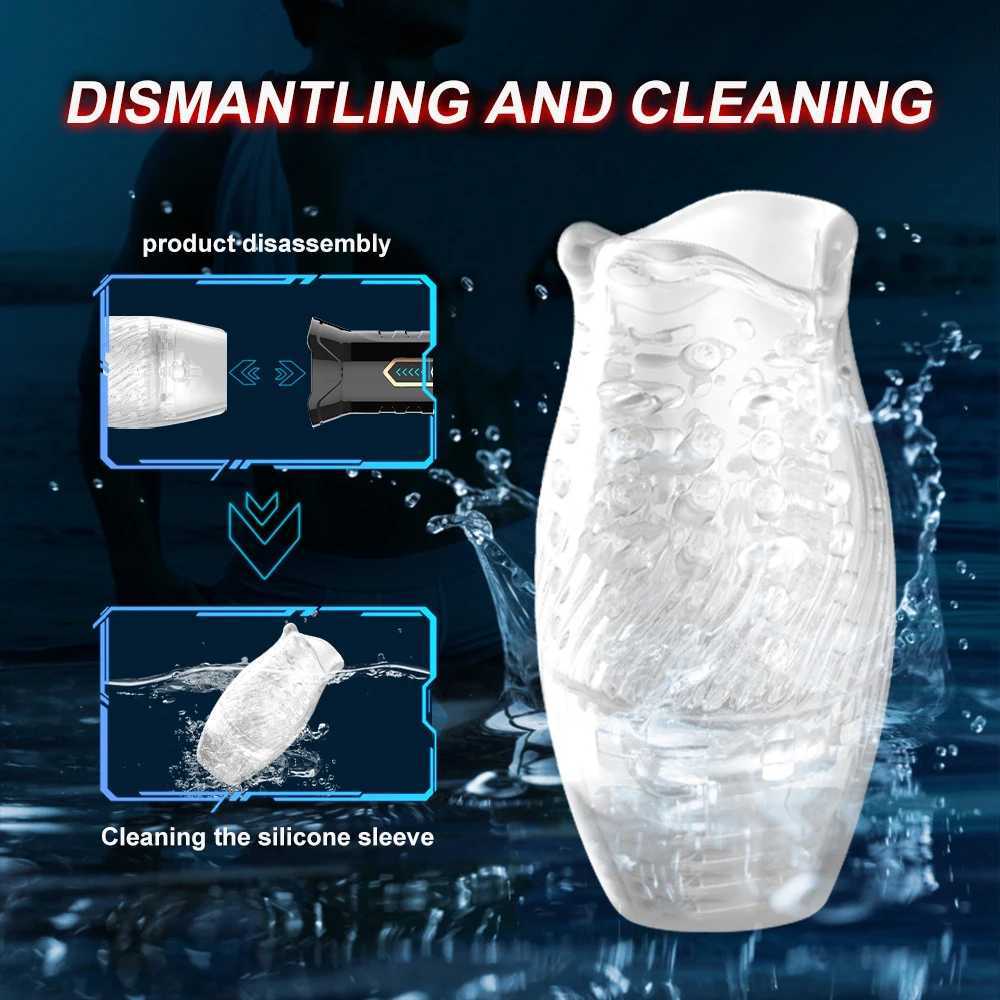 Automatic Electric 360 Rotating Sucking Male Blowjob Piston Masturbator Cup Vagina Real Oral Vibrator Sex Toys for Adults MenW250224