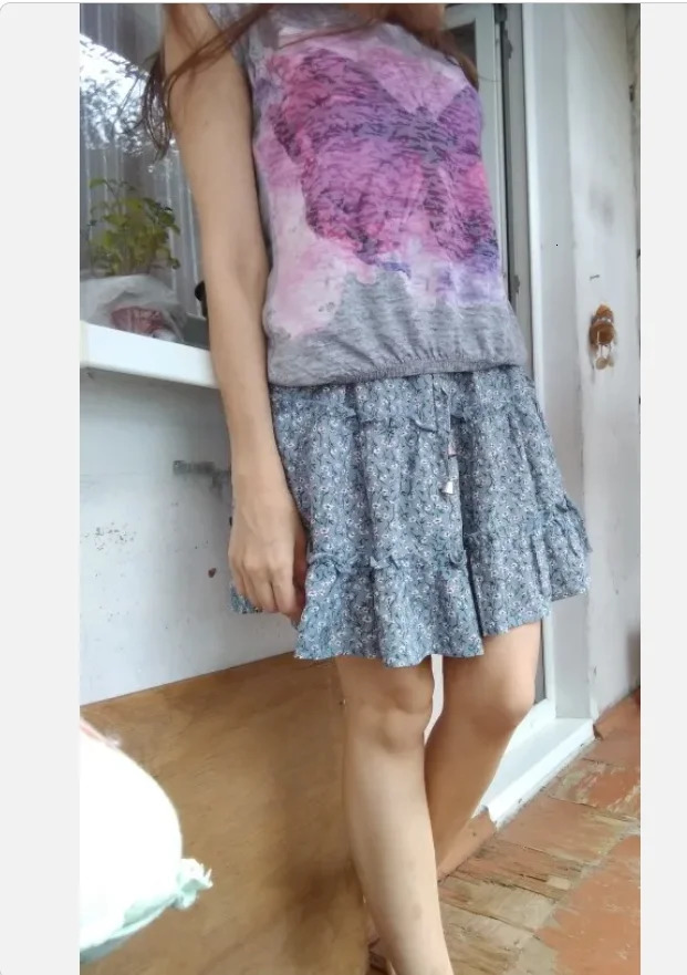 Woman Skirts Pleated Summer High Waist Falbala Flower Floral Print Beach a-line Skirt Womens Vestidos Clothing WSL3636 250224