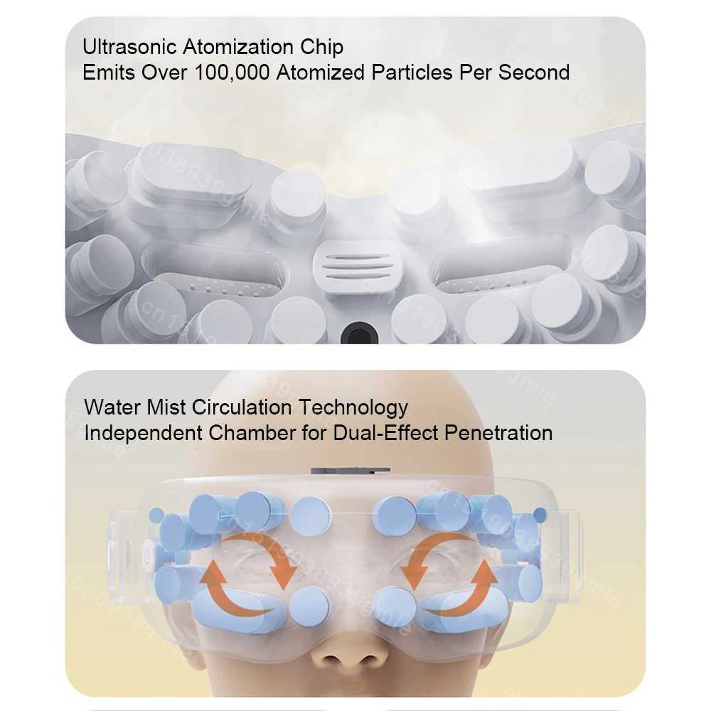 Electric steam eye massager vibration atomization eye massager kneading eye massager Bluetooth relieving eye fatigue massagerXJ250224