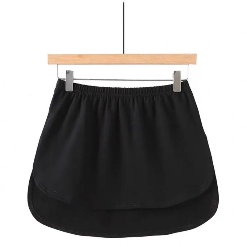 Detachable Womens Skirts Half Slips Stretch Shirt Irregular Tail Hem Inner Skirt Ladies Underdress Petticoat Underskirt 250224