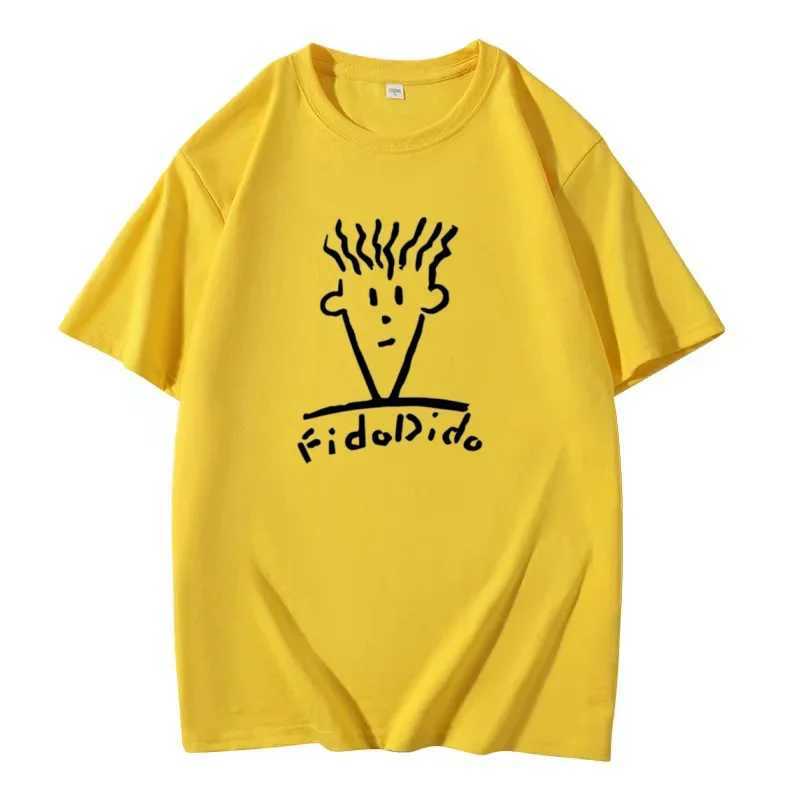Summer Casual Short Sleeve Luxury Fashion T-Shirt Harajuku Print Streetwear Mens T-Shirt Fido Dido Popular Drink Clothing W250224