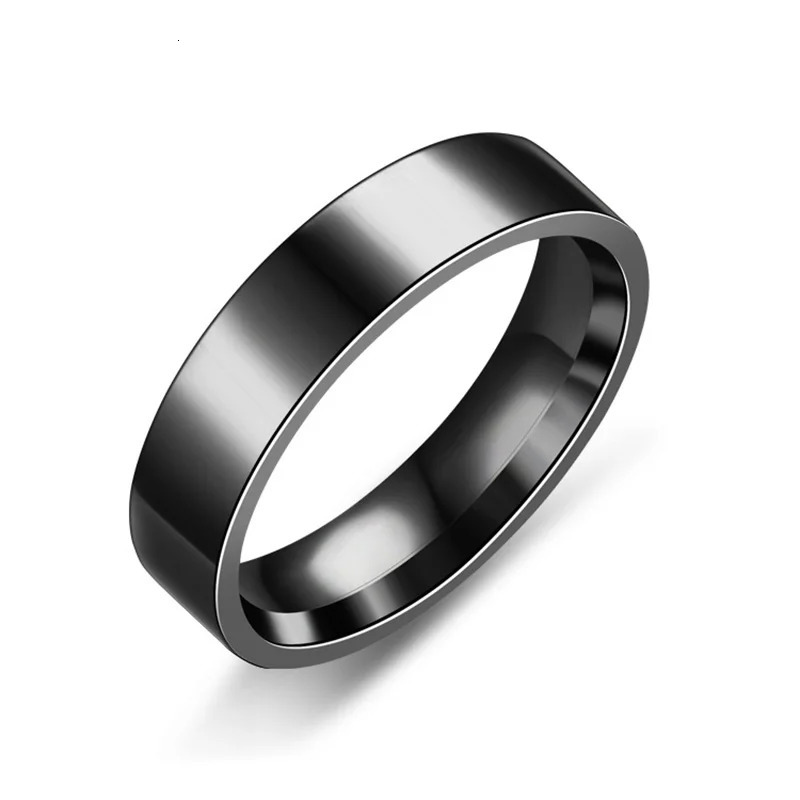 36 Pieces Mix Size Black Stainless Steel Ring for Women Simple Boho Statement Engagement Rings Men Fashion Jewelry NO Box 250218