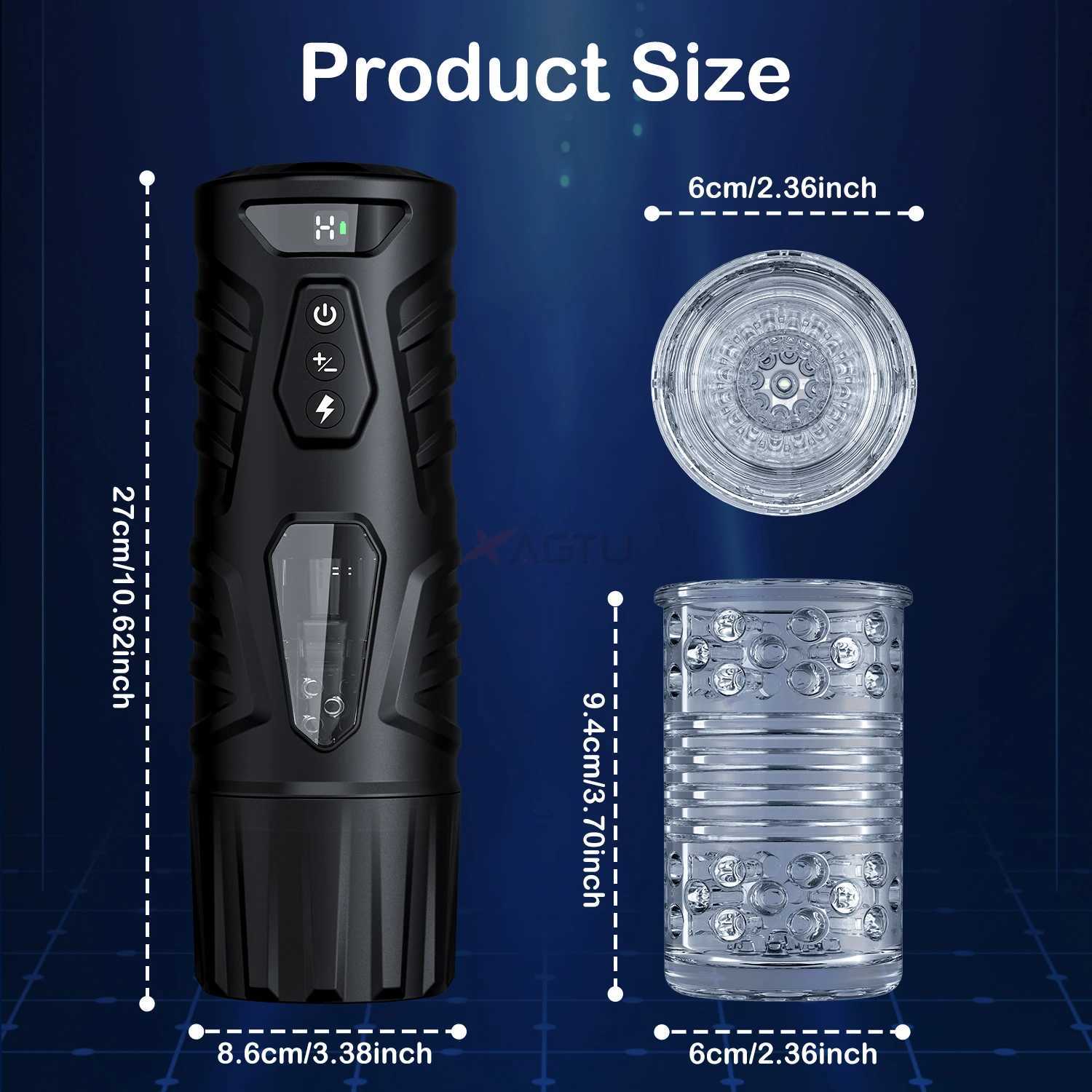 Automatic Telescopic Male Masturbators 7 Thrusting Rotating Suction Cup for Men Penis Stimulator Pocket Pussy Adult Toys W250618