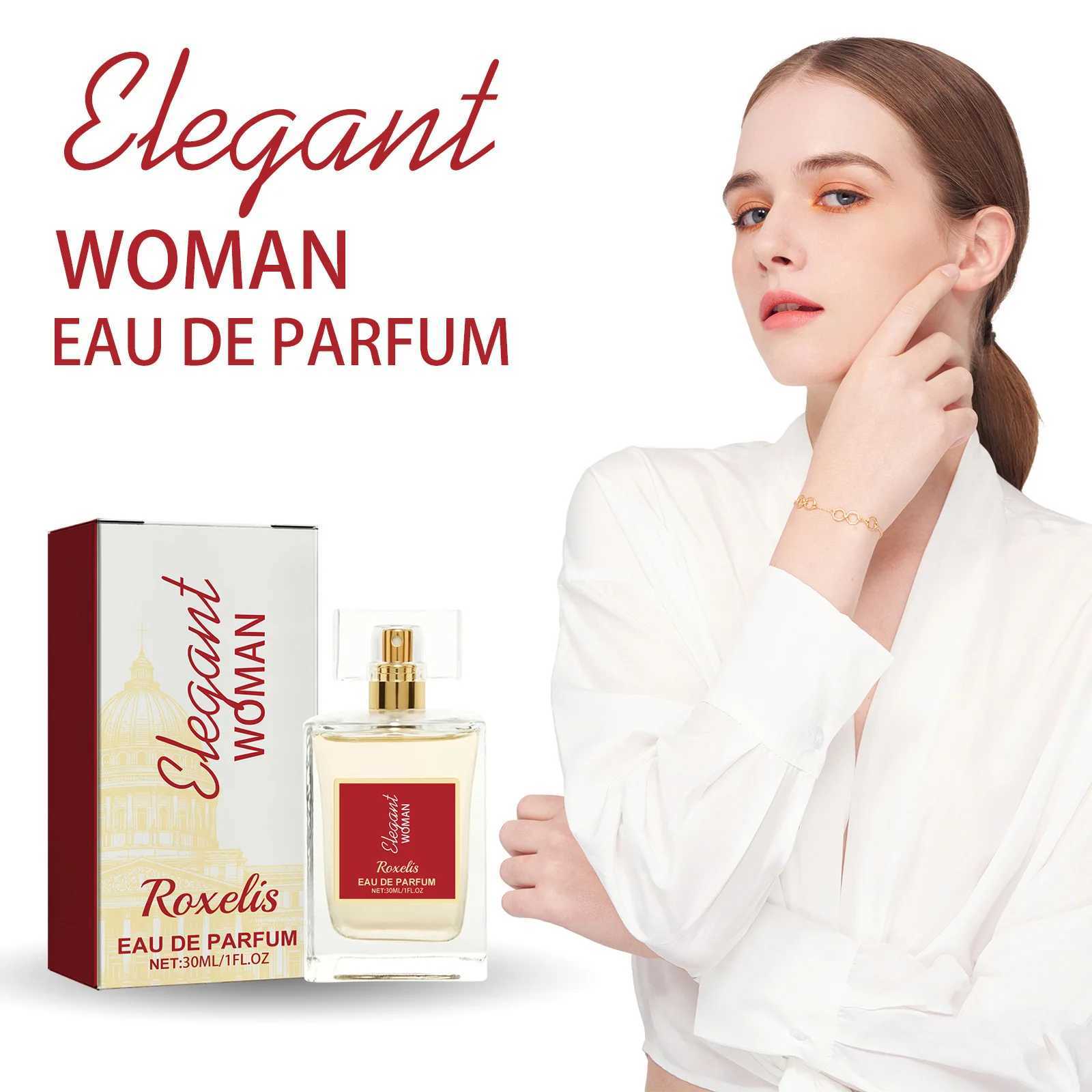 Roxelis 30ml Elegant Floral Scent Perfume Spray Women Long Lasting Fragrance Fresh Pheromone Flirting Attract Charming Perfume W250224