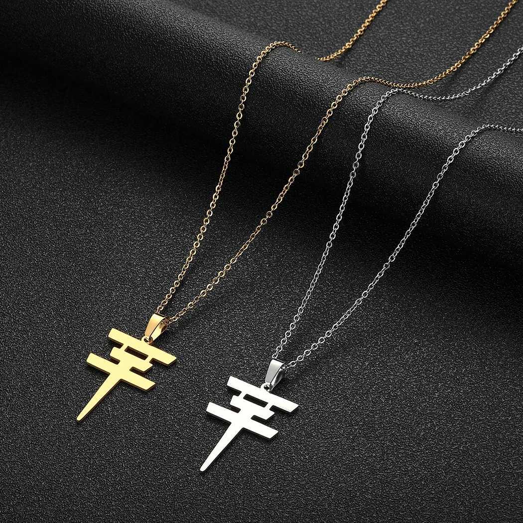 CHENGXUN TOKIO Hotel Pendant Necklace Womens Stainless Steel Bill Katz Signature Charm Necklace Fem Jewelry X250224