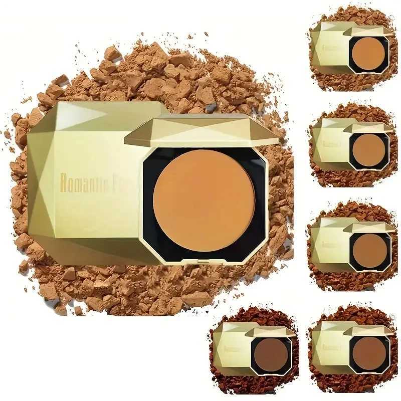 6 colors single-layer with puff facial contours dark skin matte powder long-lasting waterproof womens MaXJ250224