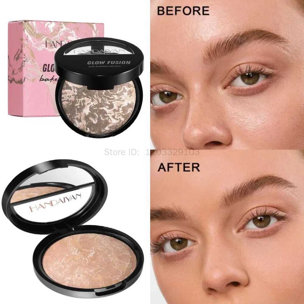 Multipurpose Contour Bronzer Natural Bronze Glow Baked Powder Foundation Setting Pressed Face Powder Brighten Coverage MakeupXJ250224