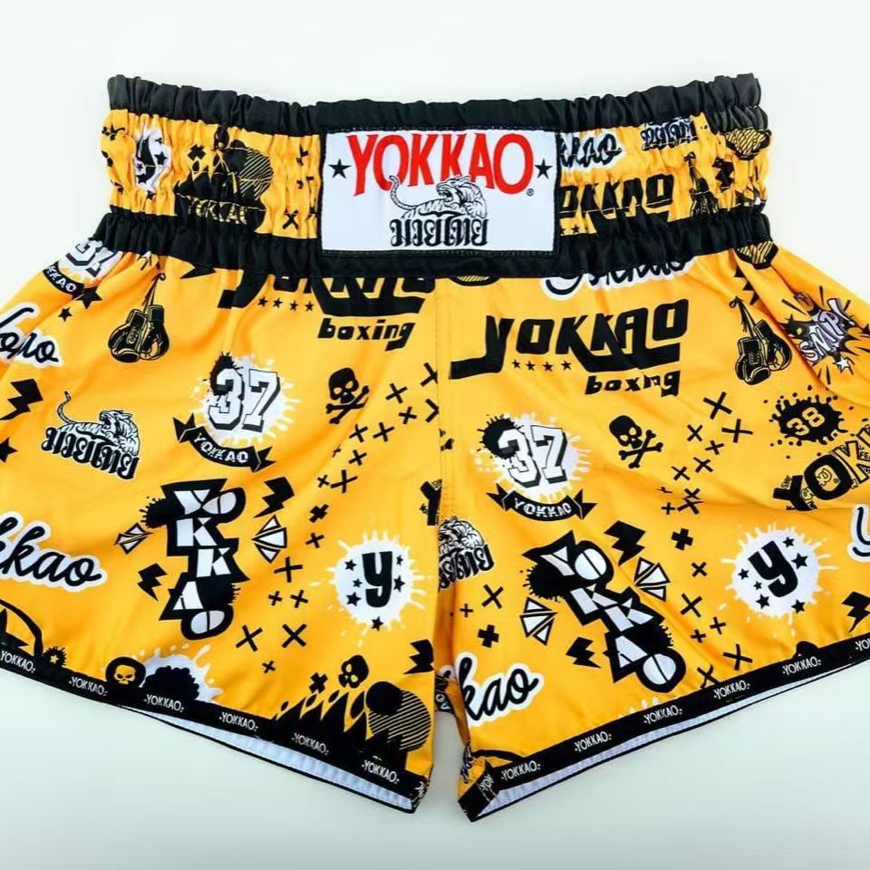 Free shipping Muay Thai Pants Boxing Combat Combat Sports Professional men's and women's shorts Sport pants S-2XL