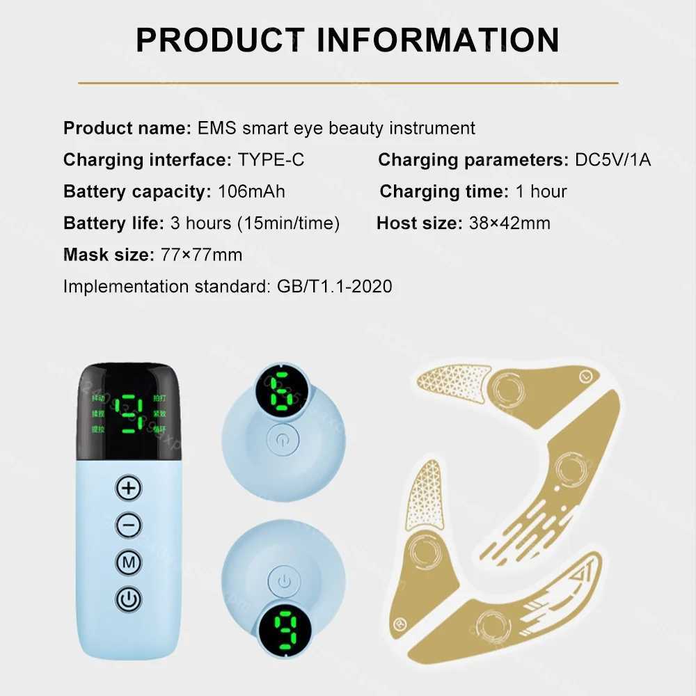 EMS eye beauty equipment facial massager muscle stimulator facial lift anti wrinkle facial skin care dark circle relieves fatigueXJ250224
