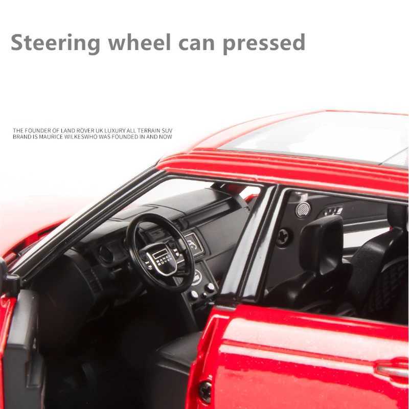 1/32 Range Rover Sports SUV Alloy Metal Diecasts Off-road Vehicles Car Model Sound and Light Collection Kids Toys Gift Free shipping