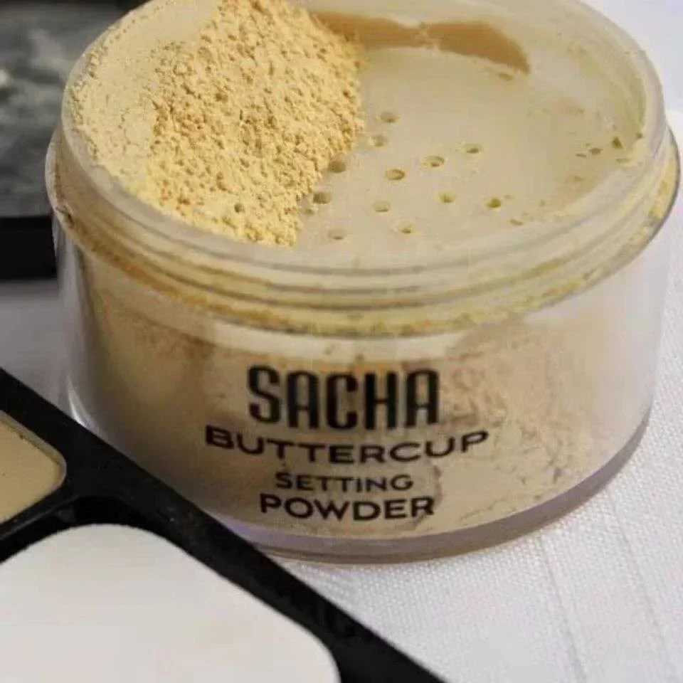 Sacha Buttercup sets transparent dough powder as makeup base or loose dough with concealer baseXJ250224