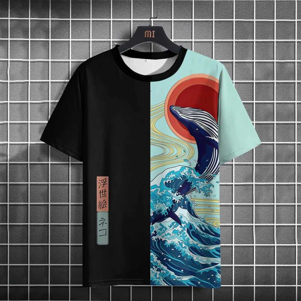 2024 T Shirt Men Japanese Samurai Cat 3d Printed T Shirts For Casual Fashion Funny Shirt Top Tee Men Clothing W250224