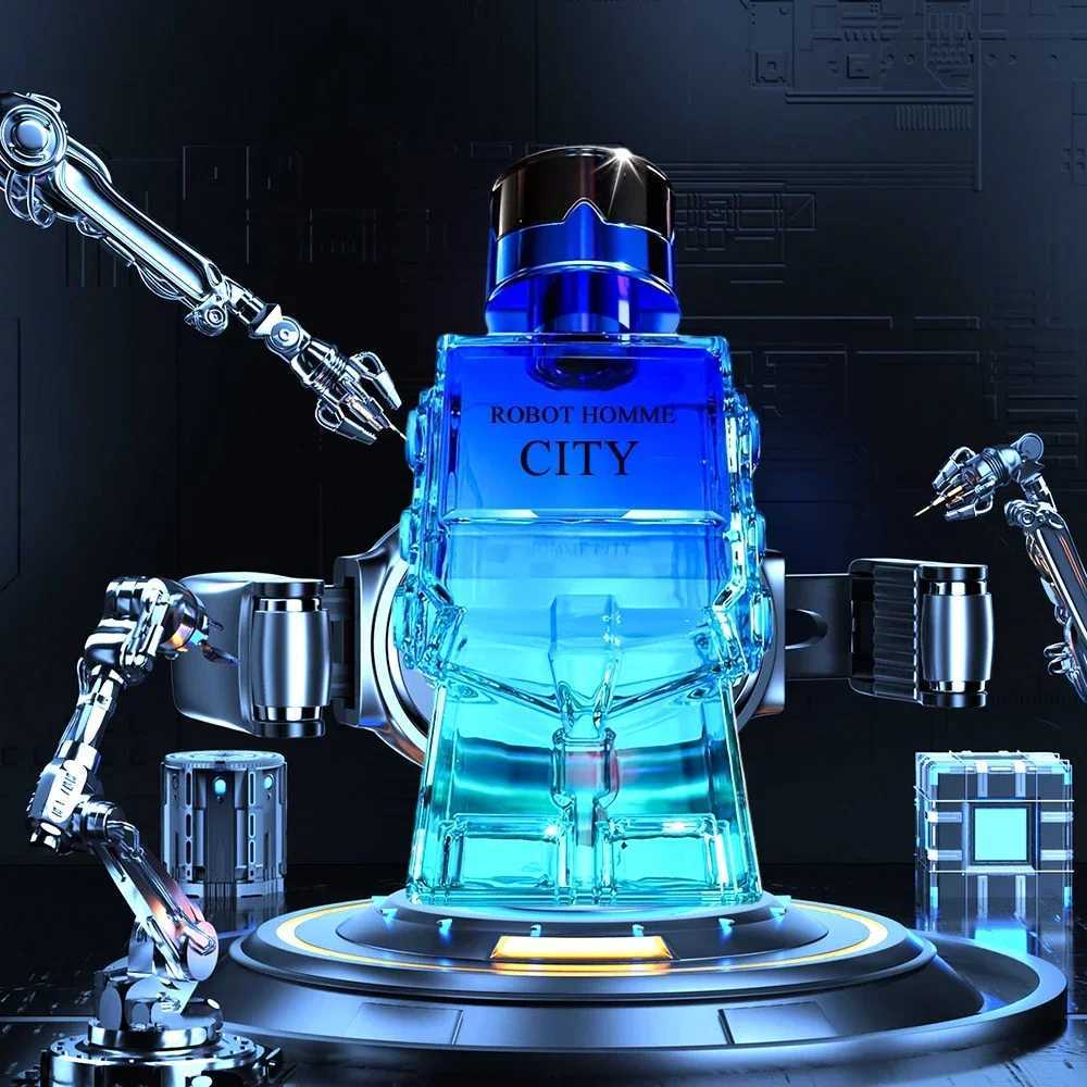 30ML .0FL. OZ Robot Perfume for Men Eau de Toilette Spray Fruity Cyprus Notes Fresh and Long Lasting Mens Perfumes W250224