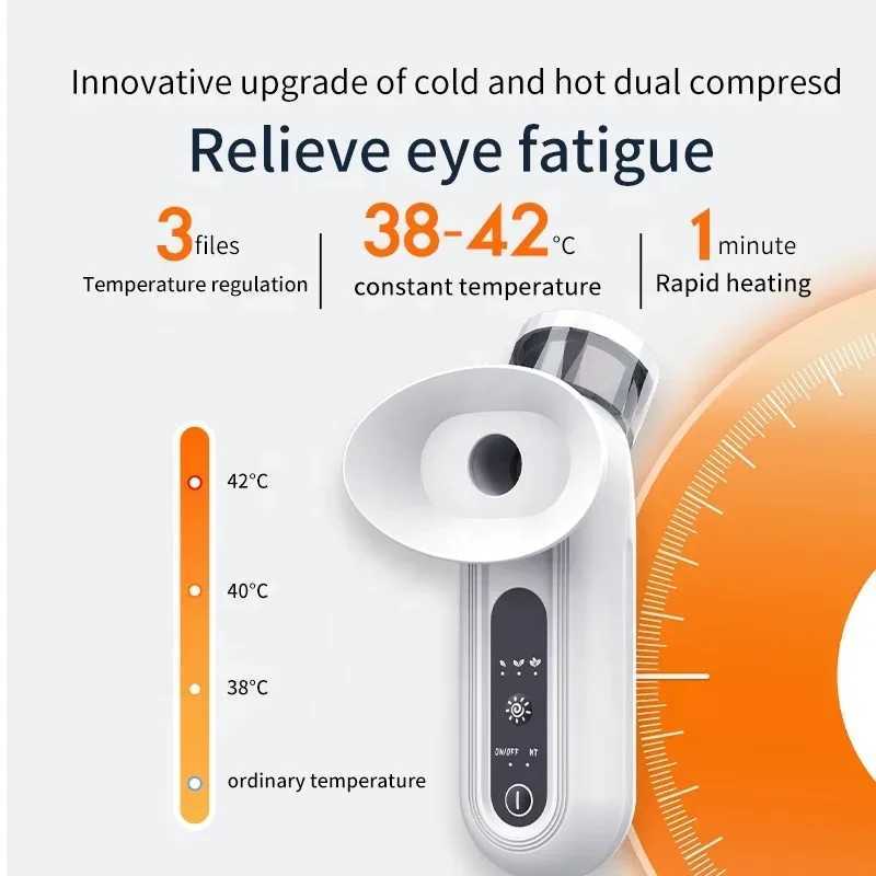 Hot nano eye fog spray electric eye steam engine warm compression damp heat relief dry eye portable eye fog dropper toolXJ250224