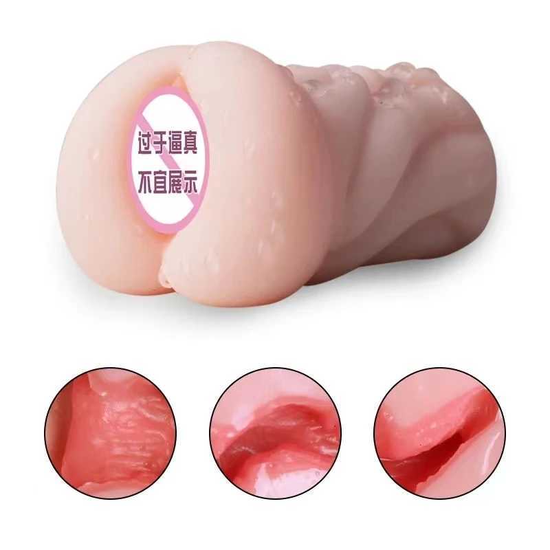 Sex Toys For Men Realistic Deep Throat Male Masturbator Silicone Artificial Mouth Vagina Anal Erotic Oral Sex MasturbatorW250224