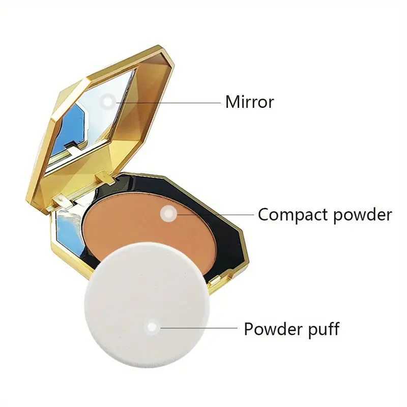 6 colors single-layer with puff facial contours dark skin matte powder long-lasting waterproof womens MaXJ250224