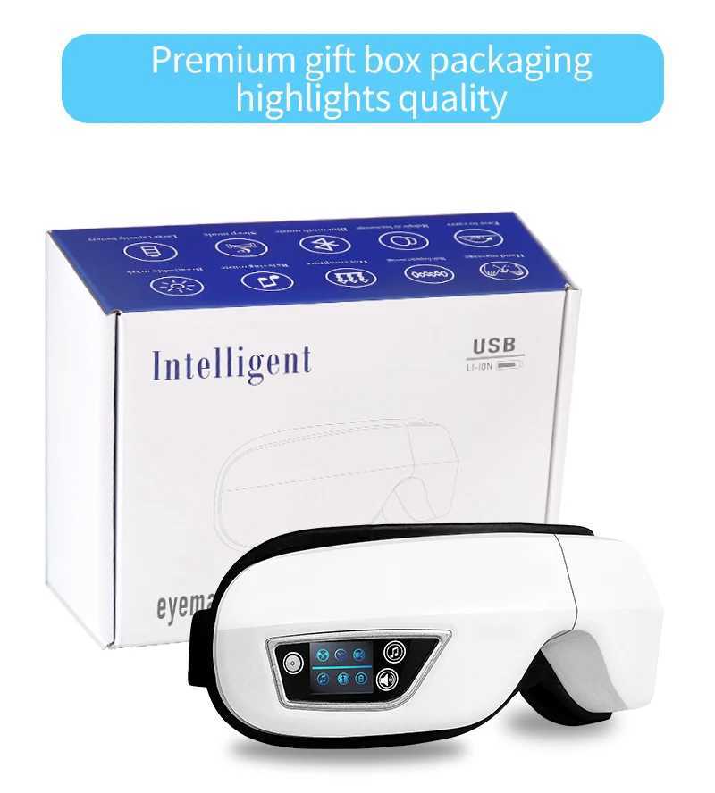 Electric Eye Massager With Heat Vibration Bluetooth Music Massage Relax Glasses DC Eyes Care DeviceXJ250224
