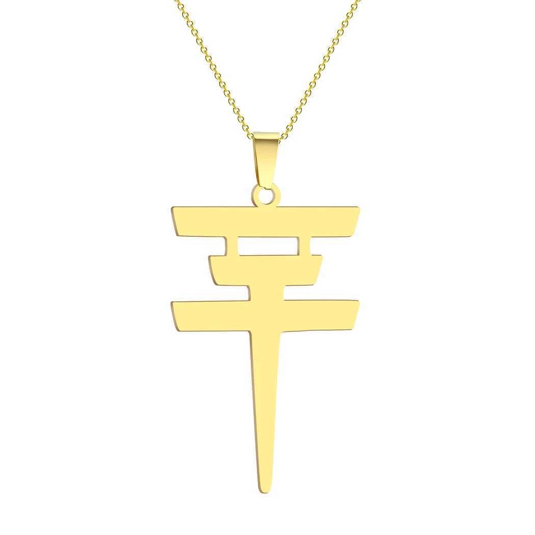 CHENGXUN TOKIO Hotel Pendant Necklace Womens Stainless Steel Bill Katz Signature Charm Necklace Fem Jewelry X250224